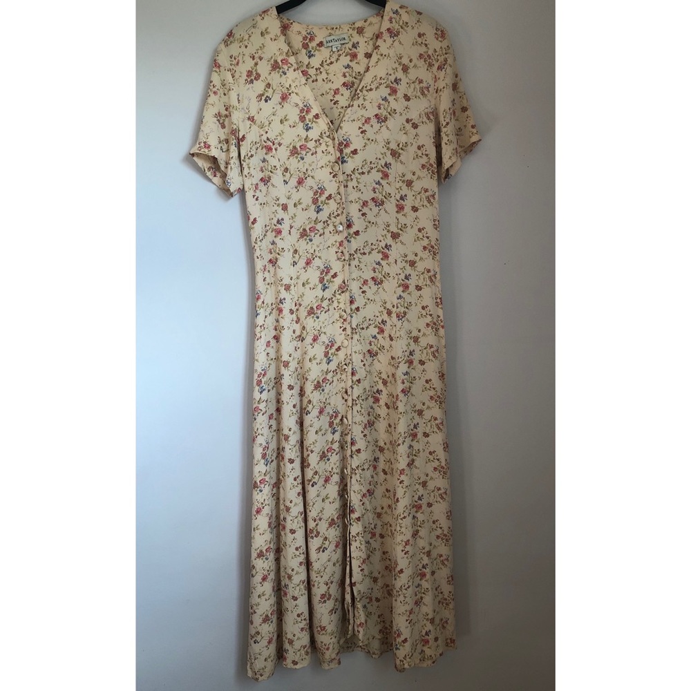 Vintage Ann Taylor floral maxi dress
